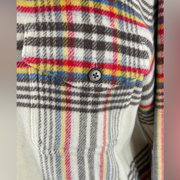 Polo Ralph Lauren Cream Plaid Fringe Jacket Women's Size XS (generous) NWOT - Picture 4 of 11